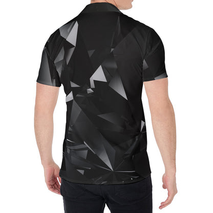 Black Diamond Print Men's Shirt
