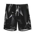 Black Diamond Print Men's Athletic Shorts