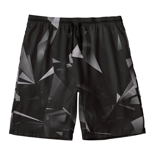 Black Diamond Print Men's Swim Trunks