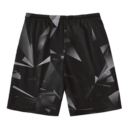 Black Diamond Print Men's Swim Trunks