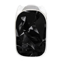 Black Diamond Print Mesh Laundry Hamper