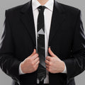 Black Diamond Print Necktie