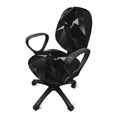 Black Diamond Print Office Chair Cover