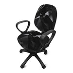 Black Diamond Print Office Chair Cover