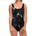 Black Diamond Print One Piece Swimsuit