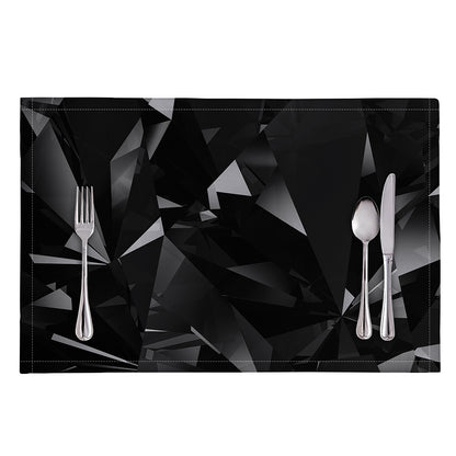 Black Diamond Print Placemat