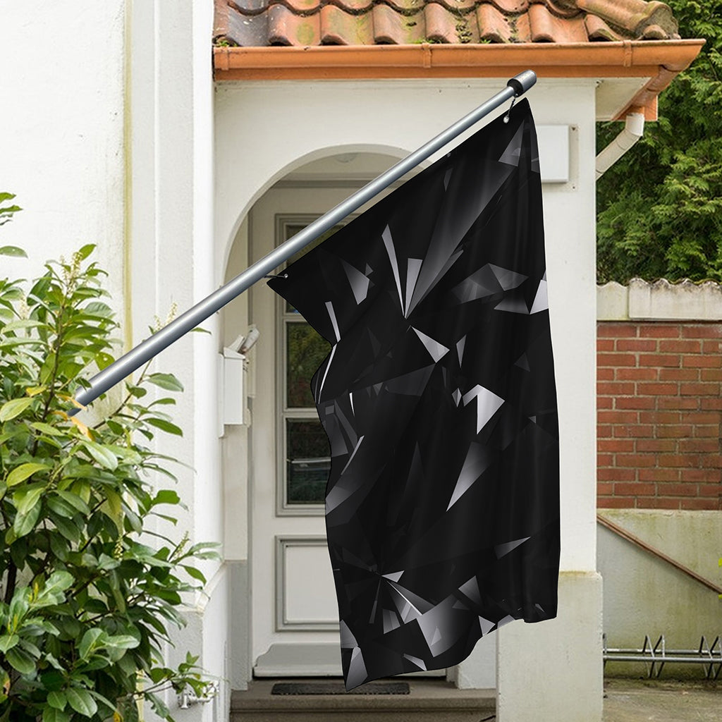 Black Diamond Print Polyester Flag