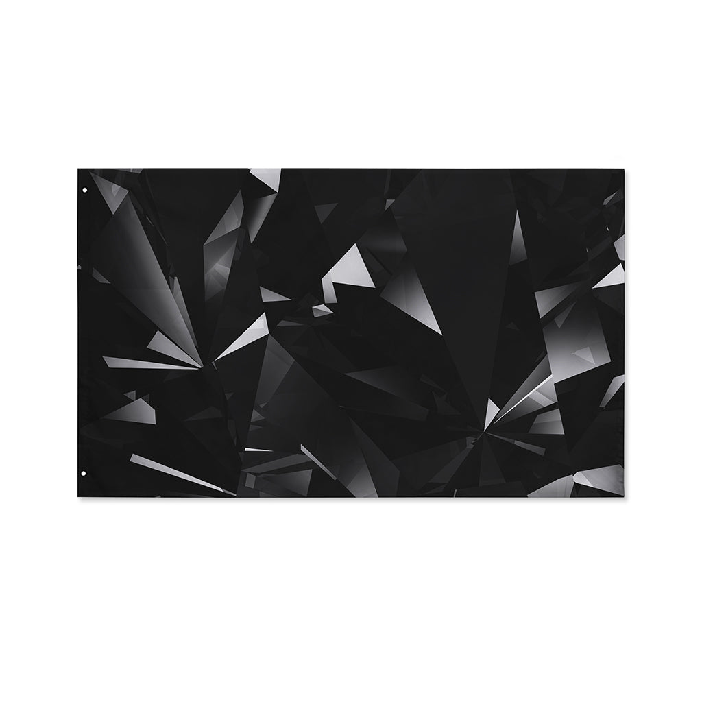 Black Diamond Print Polyester Flag