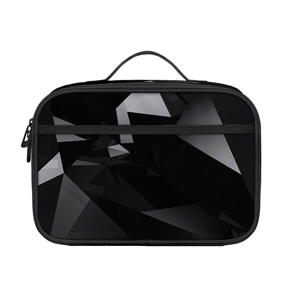 Black Diamond Print Portable Lunch Bag