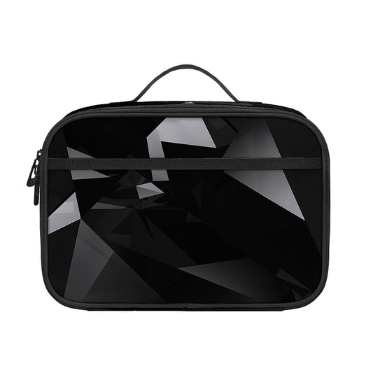 Black Diamond Print Portable Lunch Bag