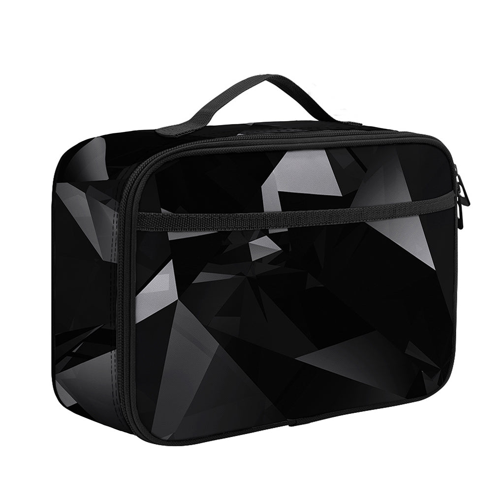 Black Diamond Print Portable Lunch Bag