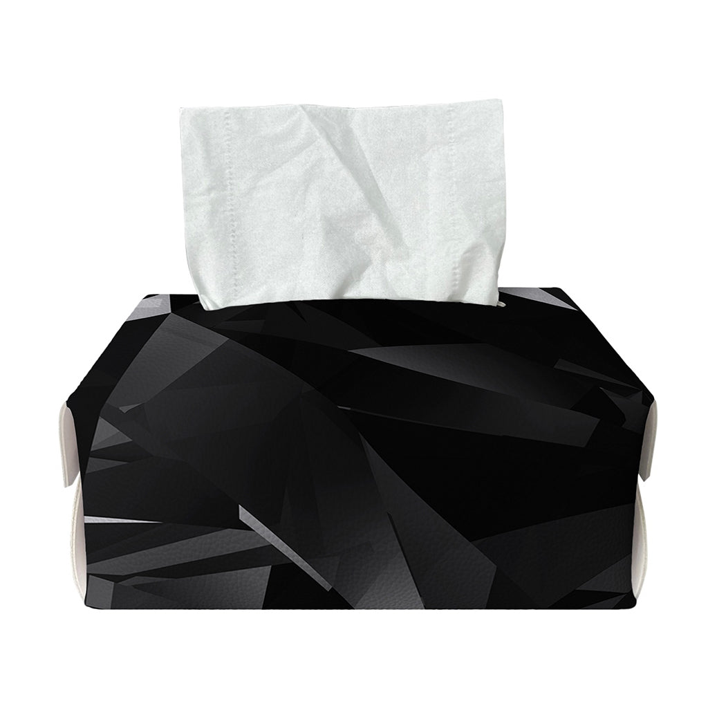 Black Diamond Print Rectangle Tissue Box Cover