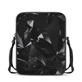 Black Diamond Print Rectangular Crossbody Bag