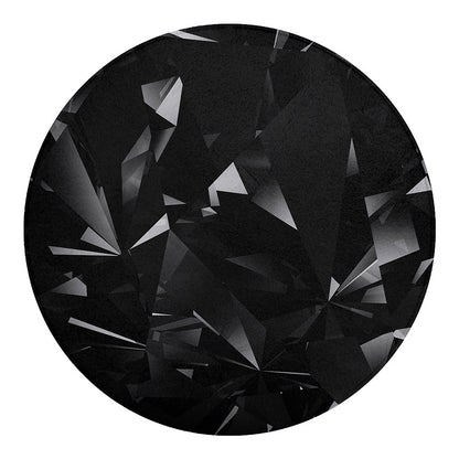 Black Diamond Print Round Blanket
