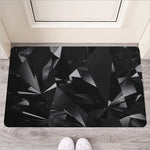 Black Diamond Print Rubber Doormat