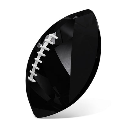 Black Diamond Print Rugby Ball