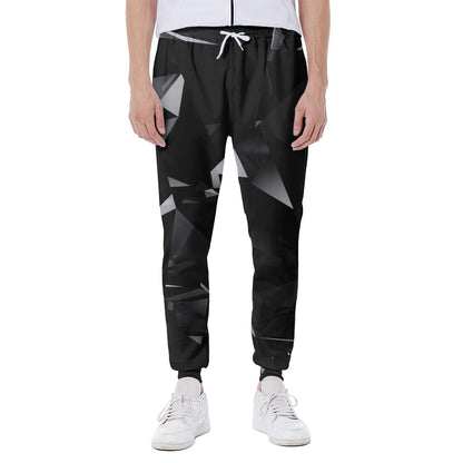 Black Diamond Print Scuba Joggers