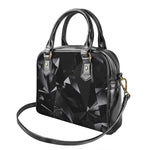 Black Diamond Print Shoulder Handbag