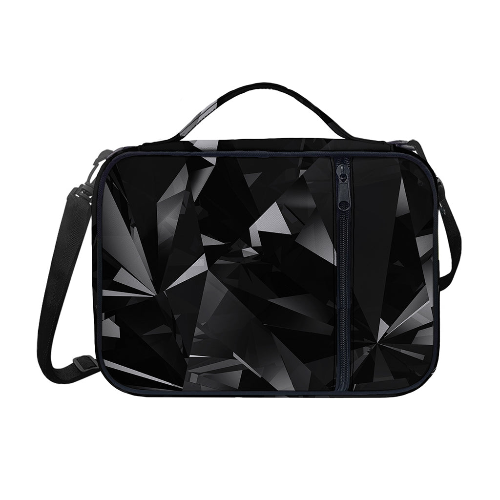 Black Diamond Print Shoulder Strap Bible Bag