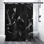 Black Diamond Print Shower Curtain