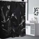 Black Diamond Print Shower Curtain