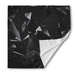 Black Diamond Print Silk Bandana