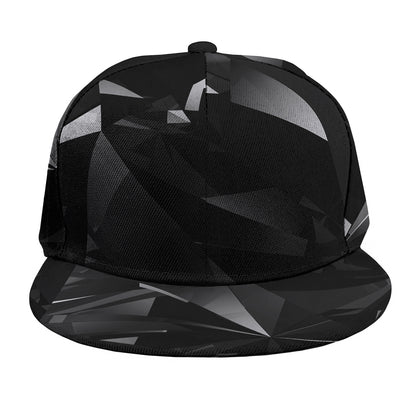 Black Diamond Print Snapback Cap