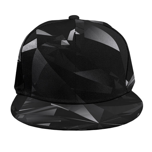Black Diamond Print Snapback Cap