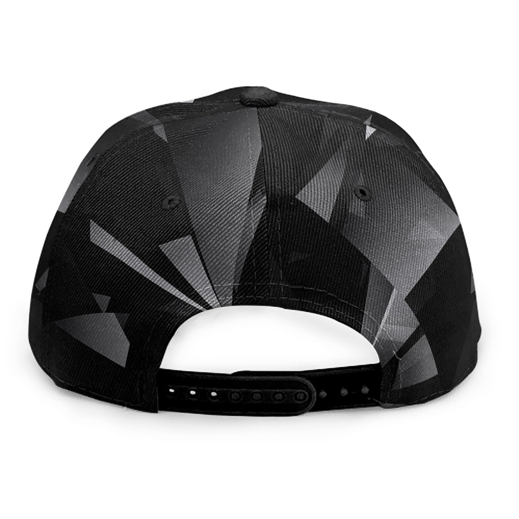 Black Diamond Print Snapback Cap