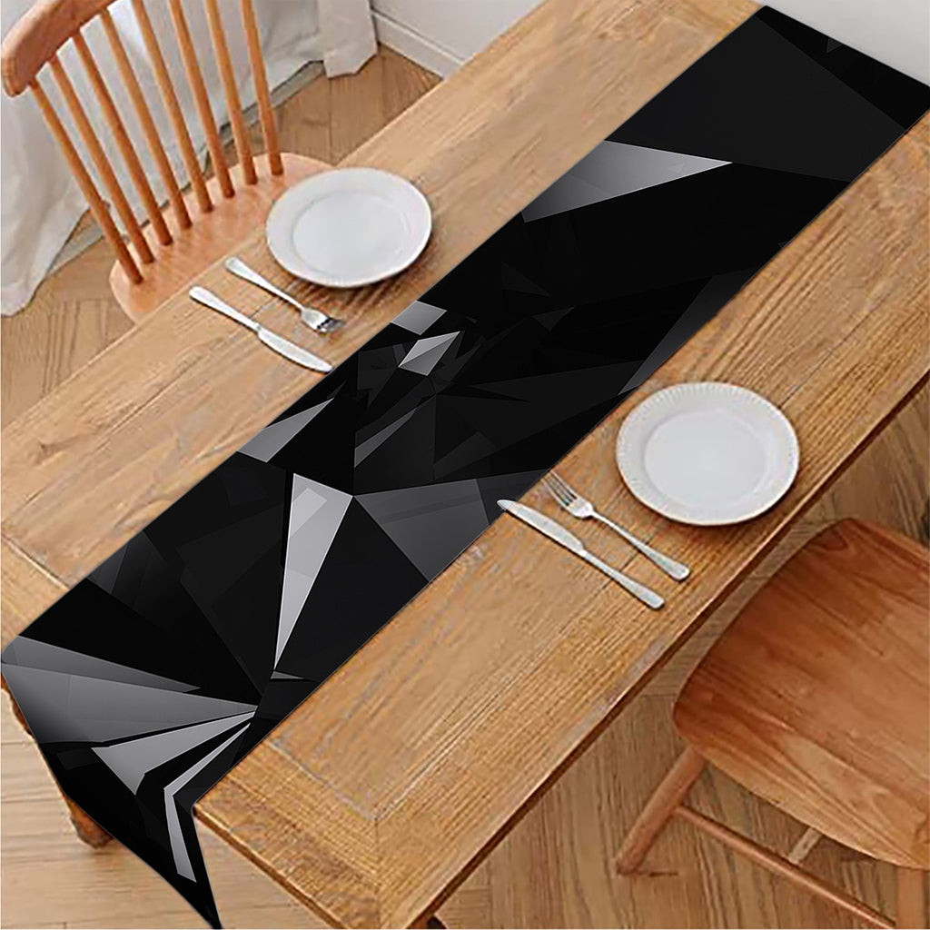 Black Diamond Print Table Runner