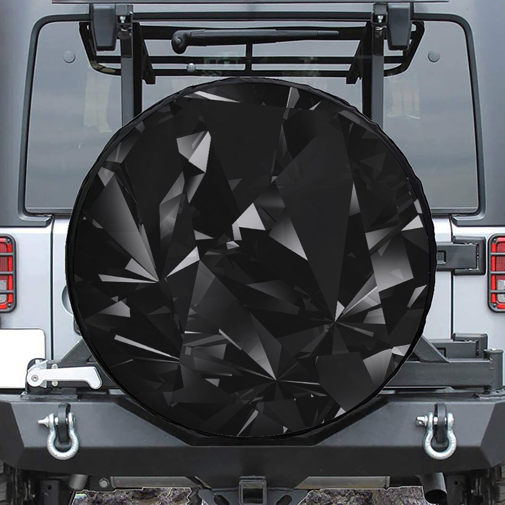 Black Diamond Print Tire Cover