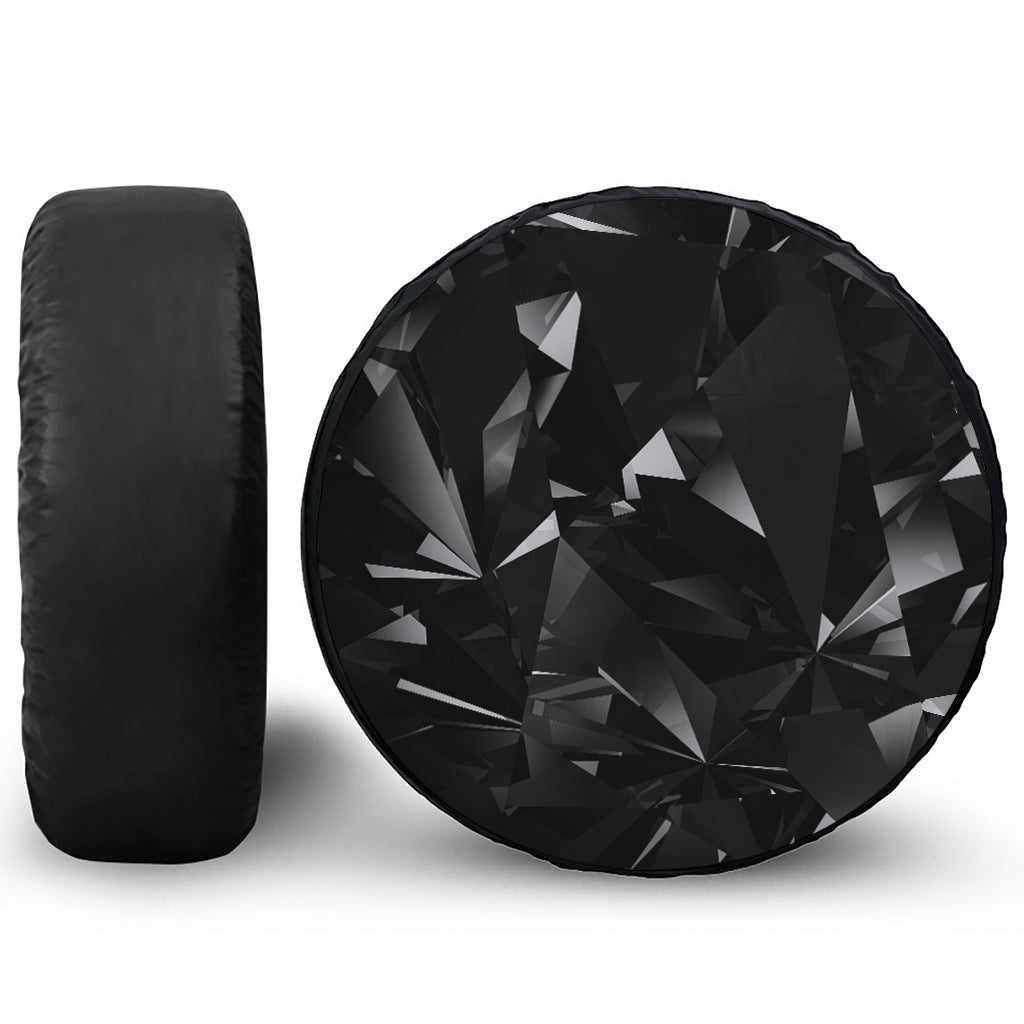 Black Diamond Print Tire Cover