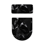 Black Diamond Print Toilet Lid And Tank Cover Set