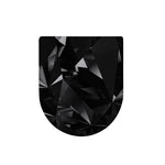 Black Diamond Print Toilet Lid Cover