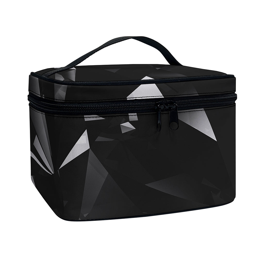 Black Diamond Print Travel Makeup Bag