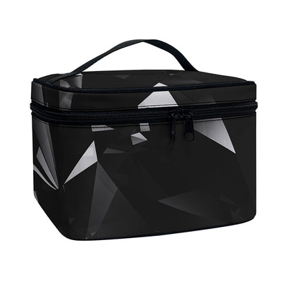Black Diamond Print Travel Makeup Bag
