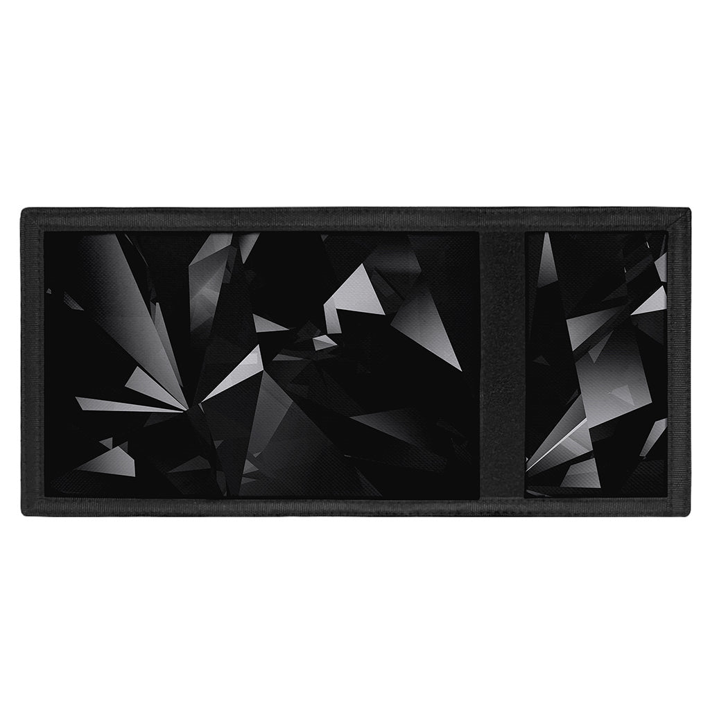 Black Diamond Print Trifold Wallet