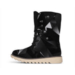 Black Diamond Print Winter Boots