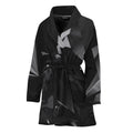 Black Diamond Print Women's Bathrobe
