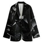 Black Diamond Print Women's Blazer