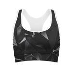Black Diamond Print Women's Sports Bra