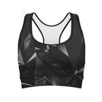 Black Diamond Print Women's Sports Bra