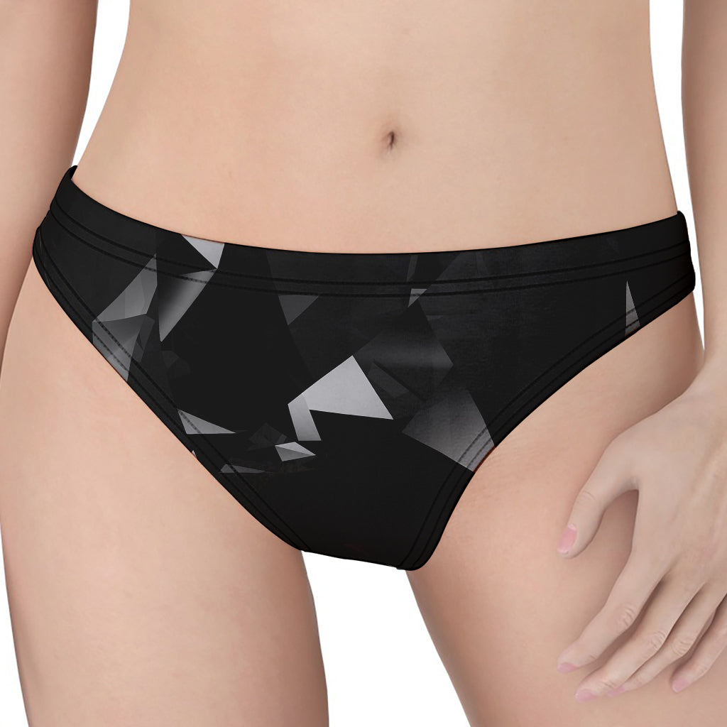 Black Diamond Print Women's Thong