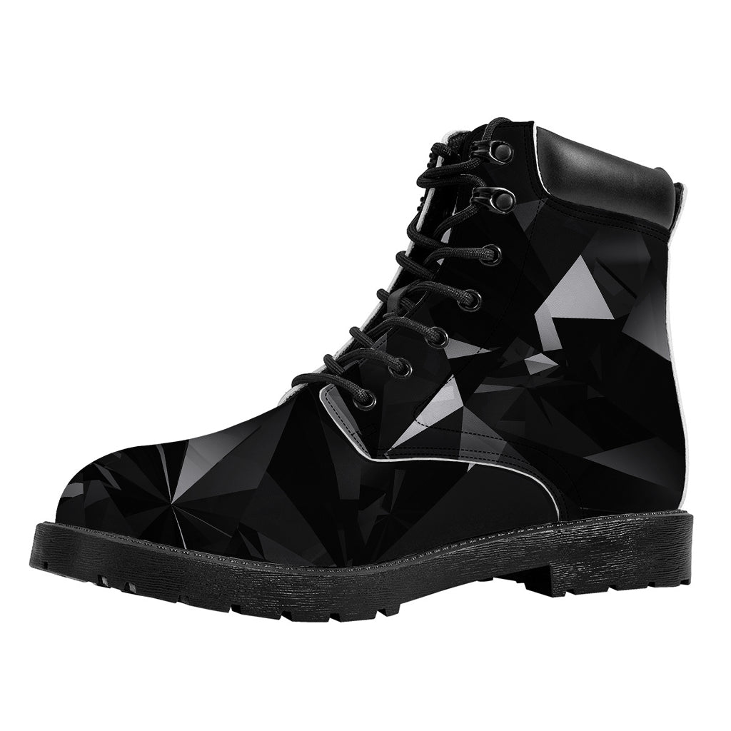 Black Diamond Print Work Boots
