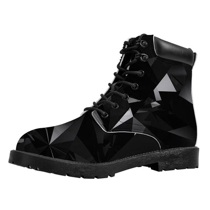 Black Diamond Print Work Boots