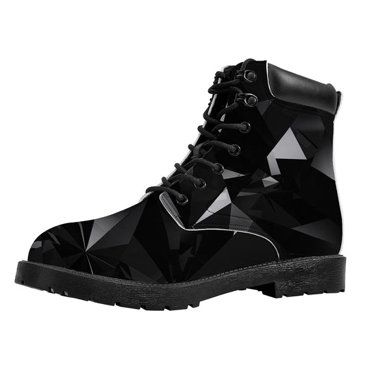 Black Diamond Print Work Boots