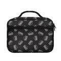 Black Doodle Sandwich Pattern Print Briefcase Bible Bag