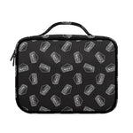 Black Doodle Sandwich Pattern Print Briefcase Bible Bag