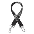 Black Doodle Sandwich Pattern Print Dog Seat Belt