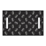 Black Doodle Sandwich Pattern Print Golf Cart Seat Cover